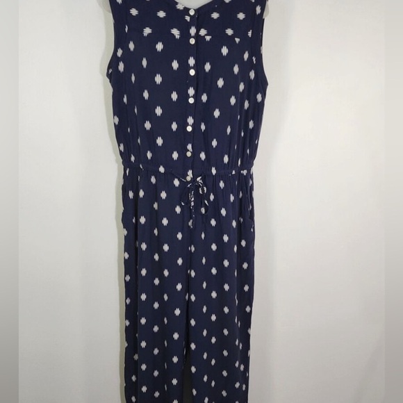 Stylish Navy Loft Women’s Jumpsuit w/ beautiful design Minimalist Lagonlook Chic - Picture 7 of 8